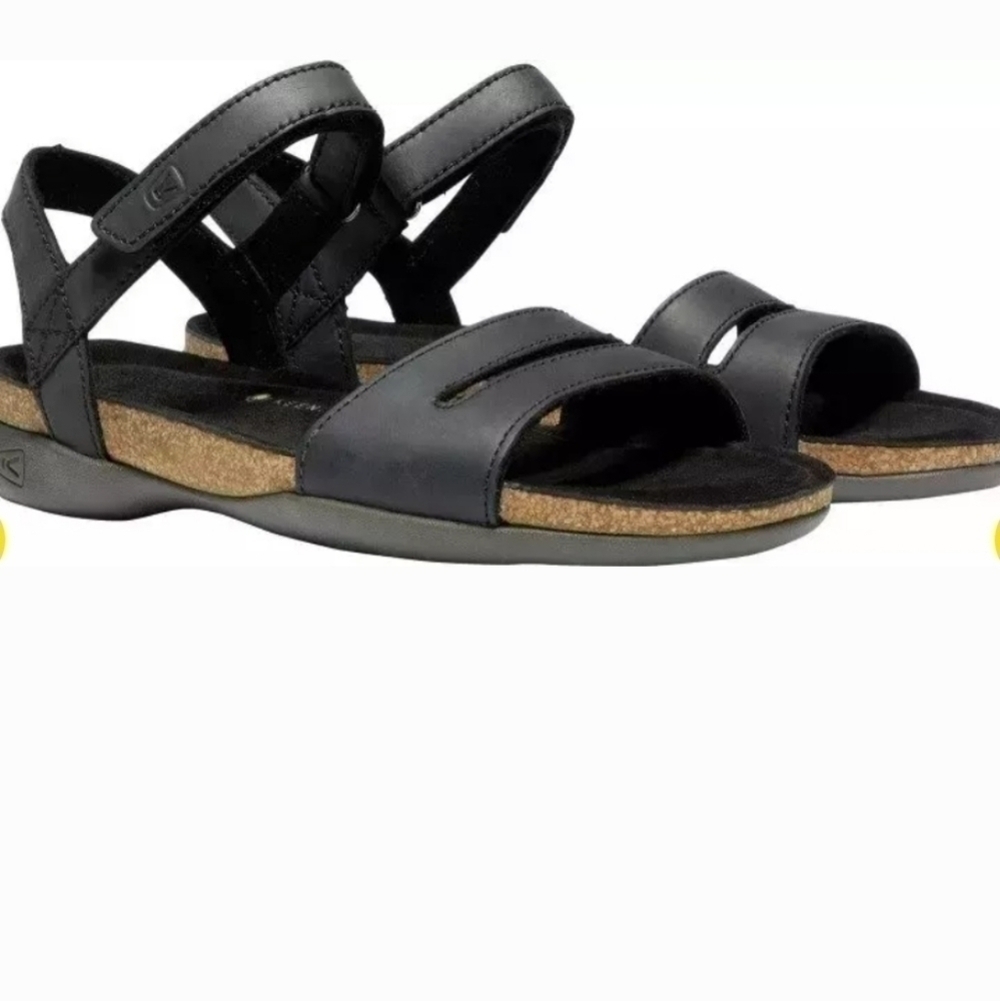 Keen Womens Ana Cortez Leather Hook&loop Straps Sandals shoes sz 5.5